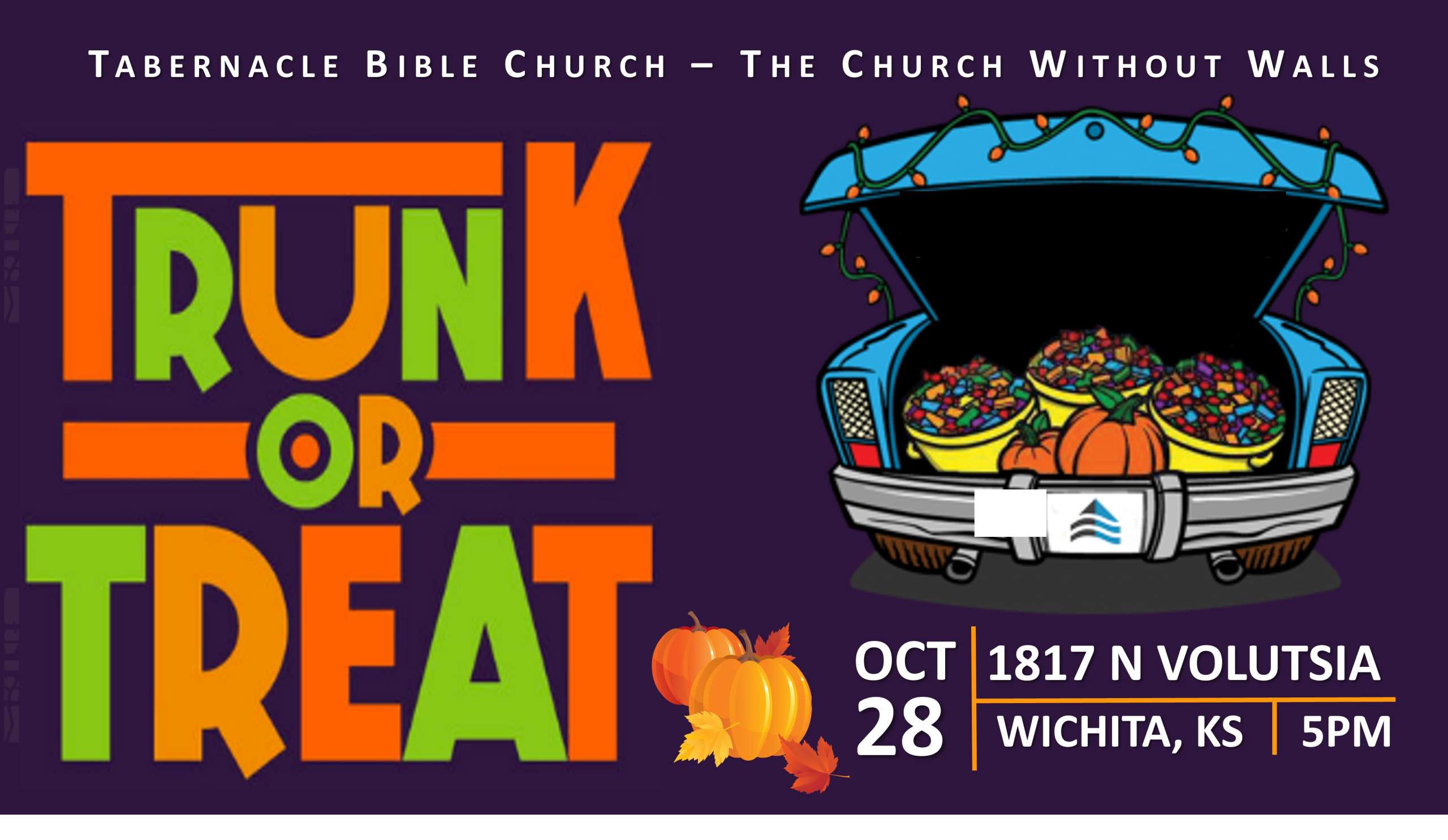 Trunk or Treat Tabernacle Bible Church